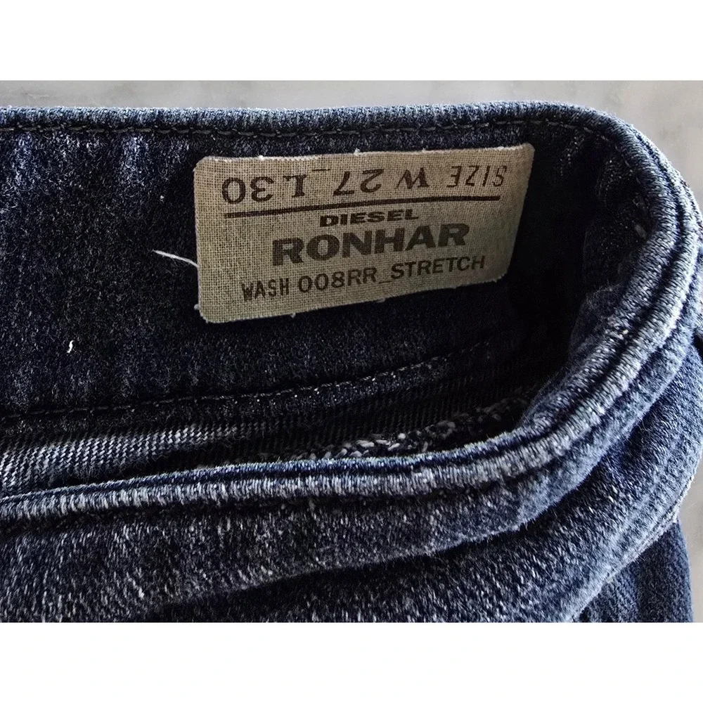 Diesel Ronhar 008RR Womens Low Rise Flare Jeans‎ Dark Wash Size 27x30 Stretch